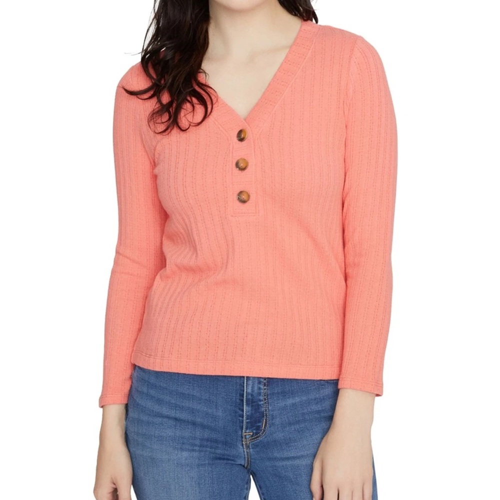 Sanctuary Vibrant Coral Knit Cardigan